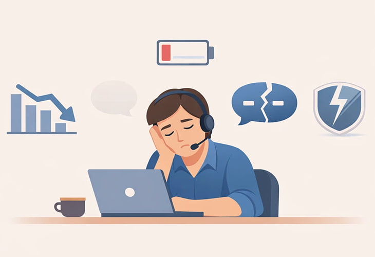 اثرات مخرب خستگی تماس بر کسبوکار و مشتری