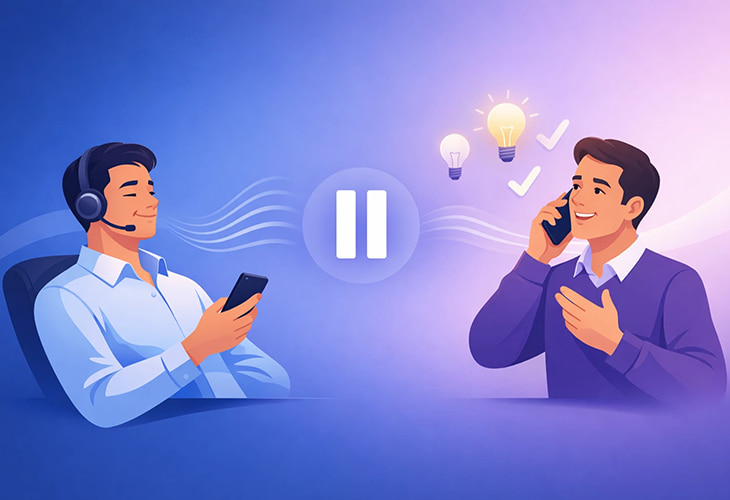 اهمیت حیاتی سکوت در فرآیند فروش تلفنی